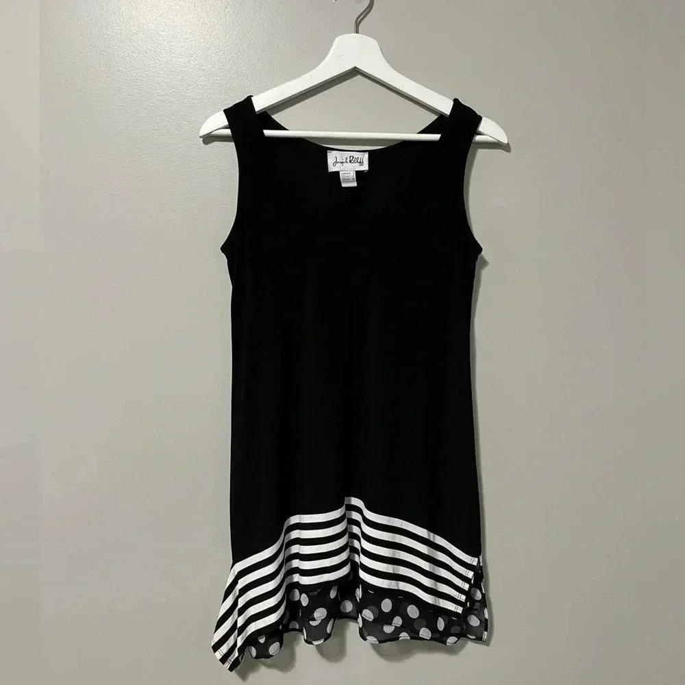 Joseph Ribkoff Sleeveless Layered Hem Tunic